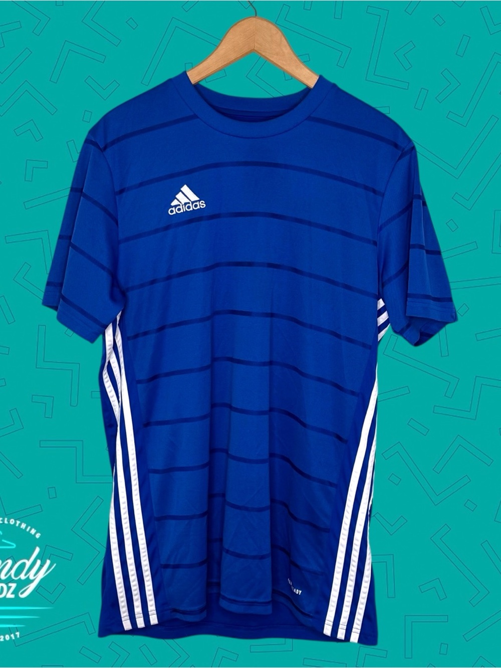 Adidas Aeroready Striped Soccer Jersey - Picture 3 of 6